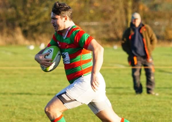 Josh White began and ended Market Rasen's scoring with a brace of tries Picture courtesy of Jon Staves EMN-190804-090328002