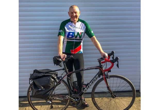 Alan Sharpe has been in training for his four-day cycle challenge.
