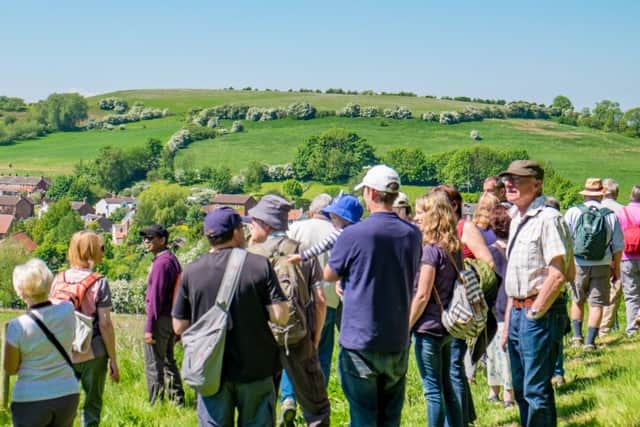 Walkers are rewarded with fantastic views over the Wolds countryside
Picture by David Dales EMN-190904-075214001