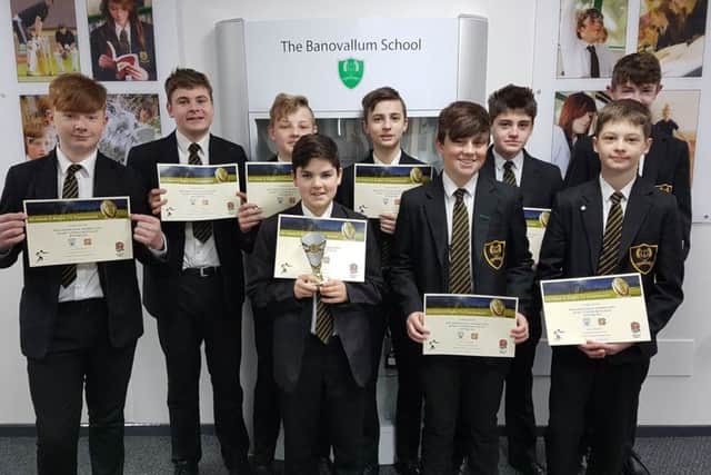 The years eight and nine rugby team.