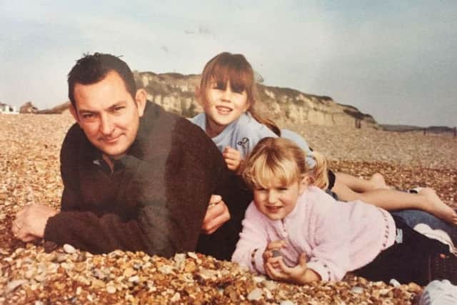 A favourite picture of Andy with his young daughters