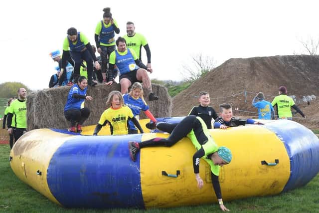 Rough Events charity mud run for St Barnabes Hospice, at Ancaster Leisure Kart Centre. EMN-190415-104709001