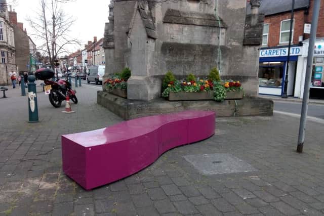 Vibrantly coloured seating and planters are being trialled in new places around Sleaford town centre by NKDC. EMN-190415-135709001