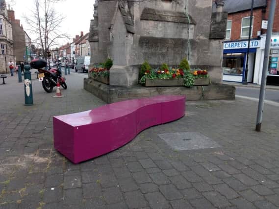 Vibrantly coloured seating and planters are being trialled in new places around Sleaford town centre by NKDC. EMN-190415-135709001