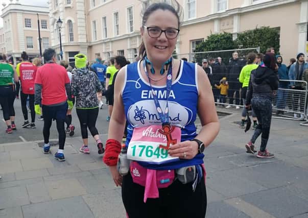 Sleaford nurse Emma Winter intends to run the London Marathon in aid of Mind charity for mental health. EMN-190416-133723001