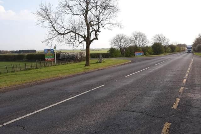 The section of A158 that will be reconstructed. EMN-191004-123656001