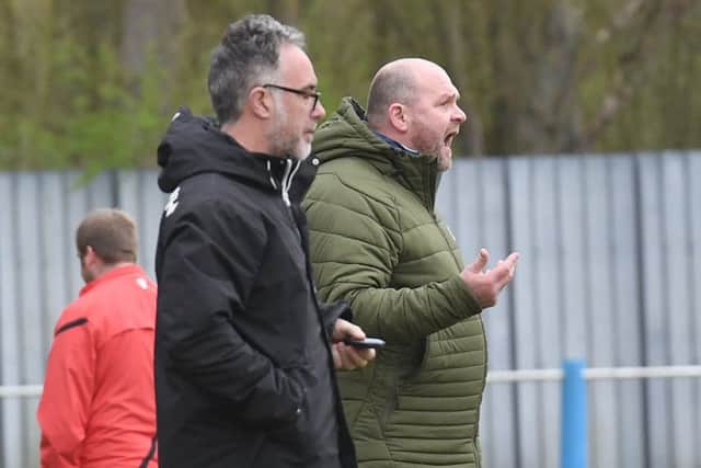 Gary Edgley, right.