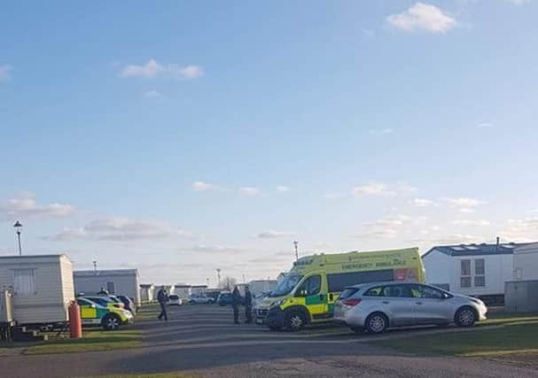 The scene after a child fell into water at the Waterside Leisure Park in  Anchor Lane,  Ingoldmells. ANL-191104-111633001