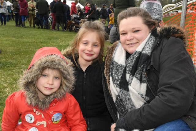Olivia Webb with Pippa Webb, four, and Millie Webb, seven.