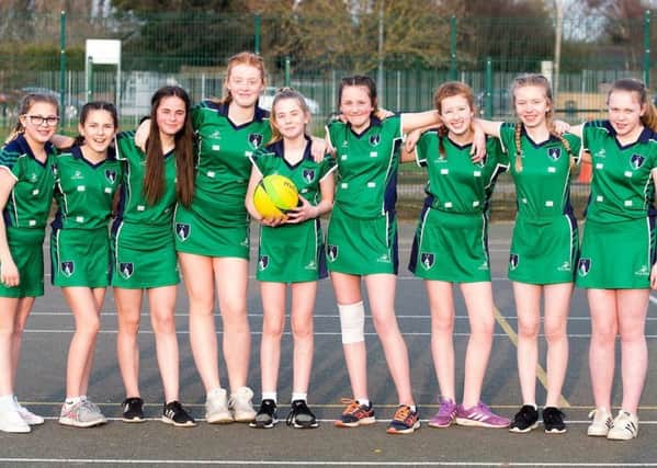 Louth Academy Year 8 girls' netball team - Maddison Drury, Rachel Booth, Faith Jacklin, Brook Clifford, Evie Wood, Talli Blakey, Olivia Cooper, Madison Ely and Sophie Appleby.
Picture: Sean Spencer/Hull News & Pictures EMN-190415-162214002