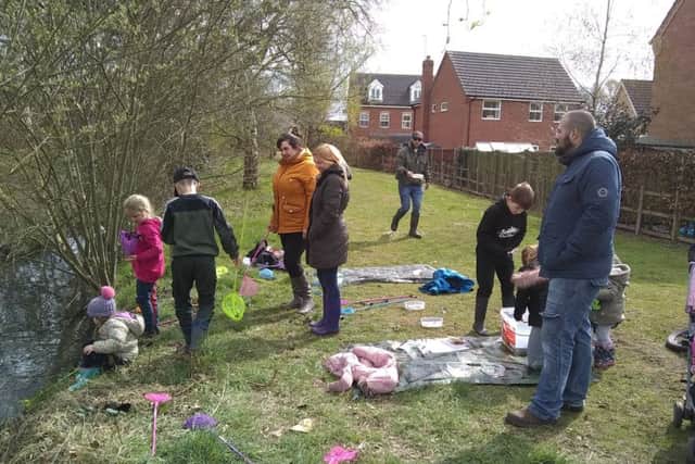 The first pond dipping event for The Brambles (and friends) Community Conservation Group. EMN-190415-162650001