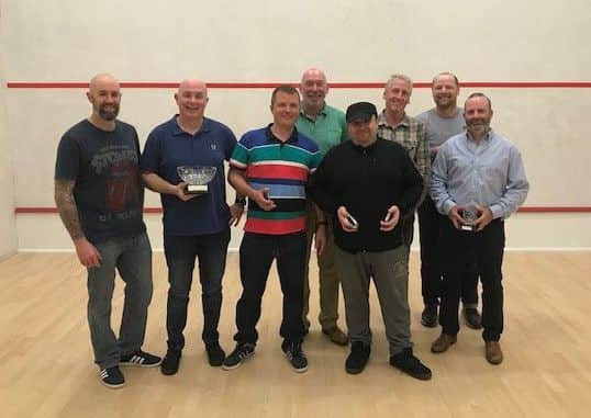 The racketball winners.