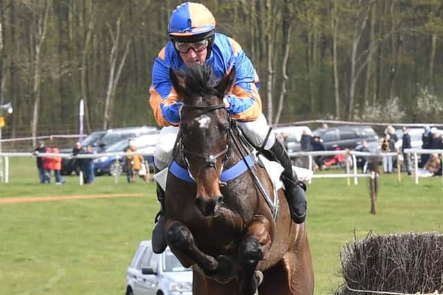 The course had seven fences in all and each one had to be cleared three times.