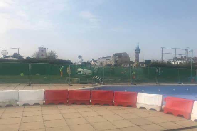 Site of the new Caf Magna in Grand Parade in Skegness