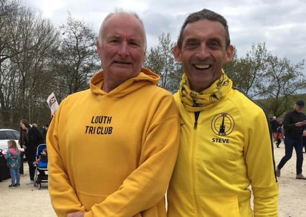 Phil Jackson and Steve Hunt won their age groups at the Rutland Half-Marathon EMN-190418-125350002
