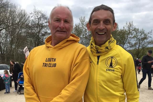 Phil Jackson and Steve Hunt won their age groups at the Rutland Half-Marathon EMN-190418-125350002