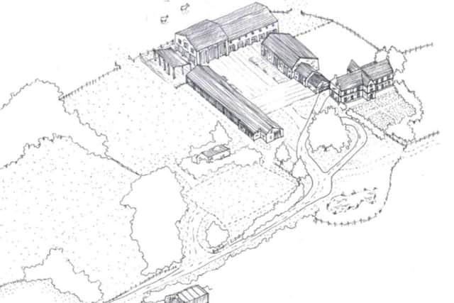 Illustrative plans for the heritage centre.
