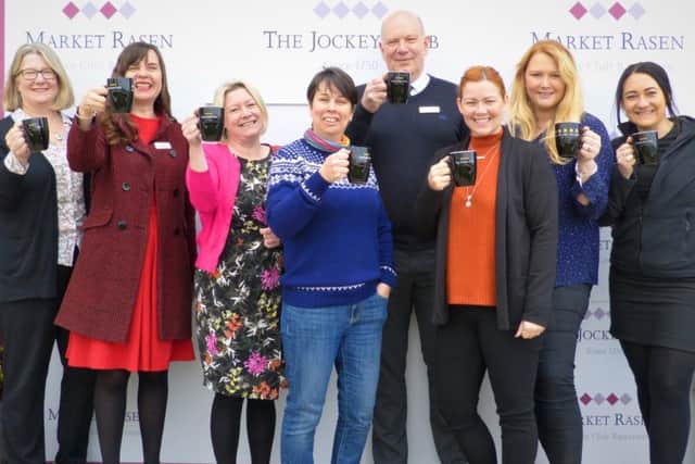 The teams from the charity and Market Rasen Racecourse invite you to join them for coffee