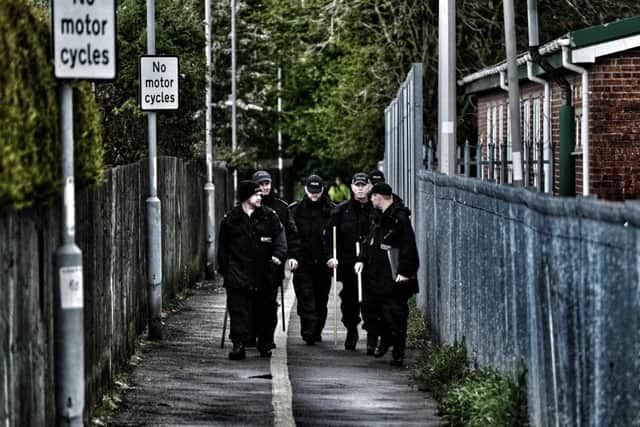 Police at the scene in New Waltham. (All pictures published with the kind permission of the Grimsby News And Pictures Facebook page).
