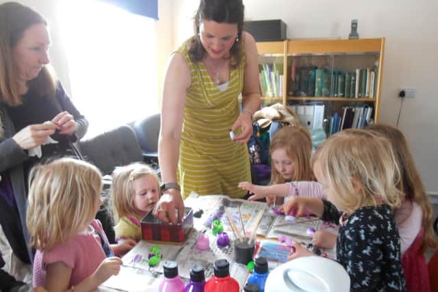 A scene from the Great Alford Mouse Trail workshop.
