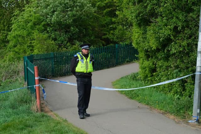 Police at the scene in New Waltham. (Credit: Grimsby News And Pictures Facebook page).