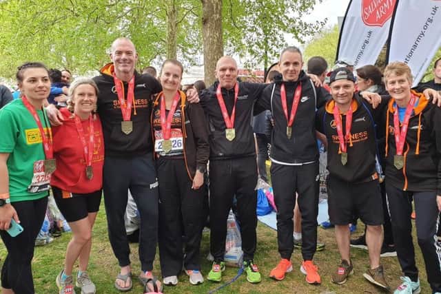 The SADRC London Marathon contingent. MDfIwEW6UAVXqwIFSnVA