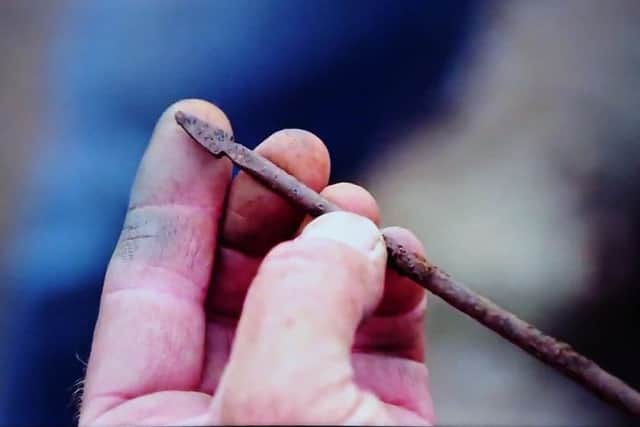 Unearthed by metal detection expert Gary Drayton along the islands south-west shore, the object, a tip of a spear, has been identified as Roman by an antiquities expert who says it could be as much as 2,000 years-old.