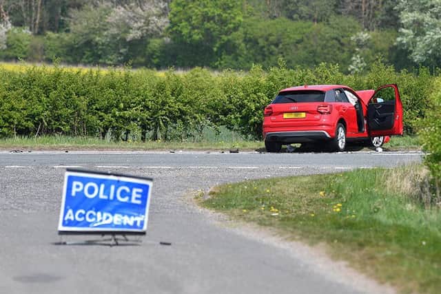 The scene of the collision near Baumber. (Photo: John Aron Photography)