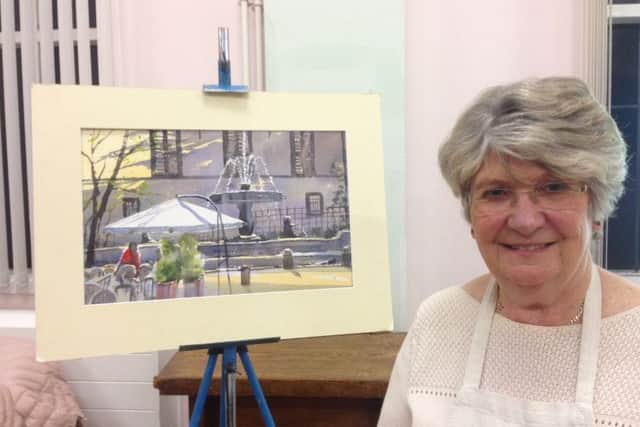 Carol Hill, an experienced artist and an award winner within The Society of Women Artists at prestigious exhibitions, gave a demonstration to Horncastle Art Group. EMN-190805-162843001