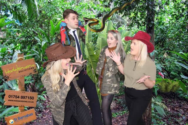 Gemma Middleton, Kira Young, Travan Chandler and Richard Strange are going wild to raise finds for St Barnabas Hospice. ANL-190205-133730001