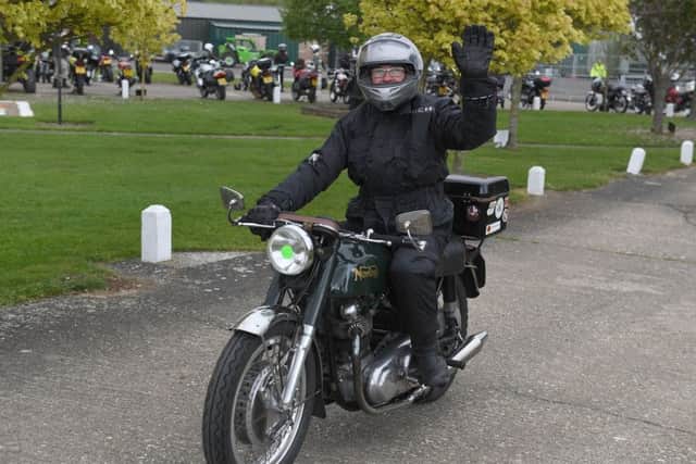 Wolds Motorcycle Run 2019 from Lincolnshire Aviation Heritage Centre. EMN-190605-091817001