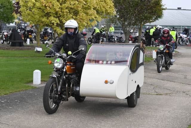 Wolds Motorcycle Run 2019 from Lincolnshire Aviation Heritage Centre. EMN-190605-091806001