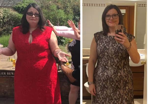 Slimming World member Sally Revell has shed three stones in weight with help from Charlie.