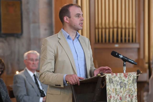 Matt Warman, speaking at a recent event in his constituency.