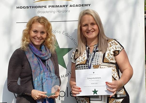 'Primary Academy Teacher of the Year' winner Danielle Storey, left, and Rachel Tucker, who was shortlisted in the 'New Teacher of the Year' category.
