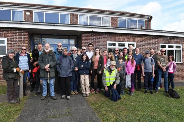 Sponsored walk from Wilsford Village Hall in aid of replacing the church roof. EMN-190705-092345001