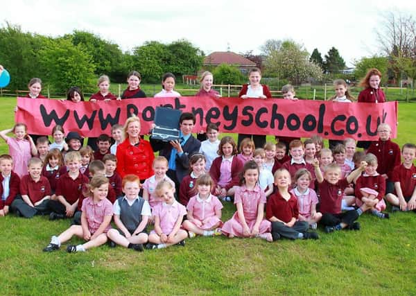 Pupils of Partney CofE Aided Primary School 10 years ago.