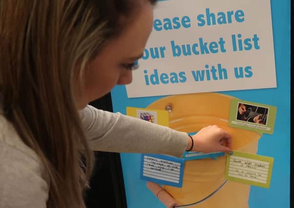 Lincolnshire Co-op asking people for their 'bucket list' ideas for Dying Matters Week. EMN-190905-121256001