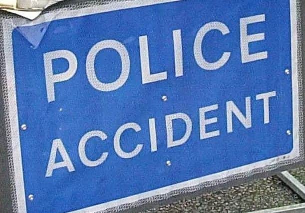 Police accident sign