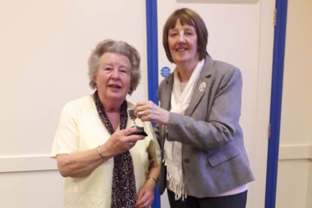 The presentation at the latest meeting of Spilsby WI.