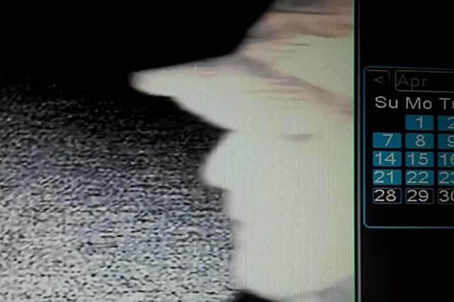 The raider's profile caught on camera