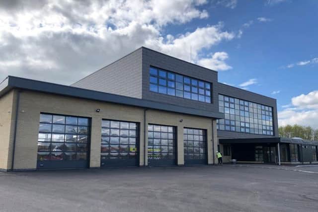 Sleaford fire station - two crews from here were among those that rushed to a kitchen fire in Heckington.
