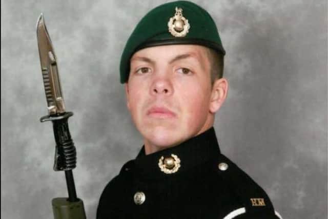 Royal Marine James Holloway, of Billingborough.