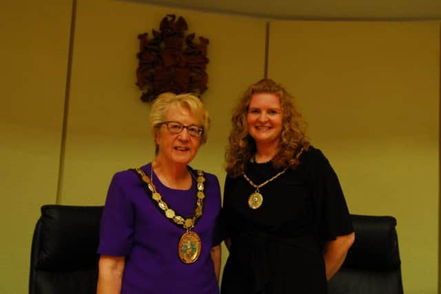 New NKDC chairman Susan Waring with new deputy chairman Coun Susannah Barker-Milan. EMN-190517-170159001