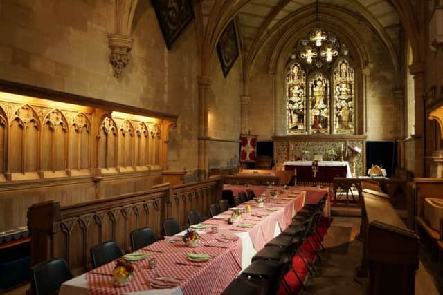 Riby Church hosts breakfast in the aisle