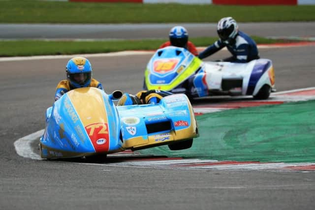 Jev and Pete take to the kerb at Donington. Picture: Dirk Wharton EMN-190520-094805002