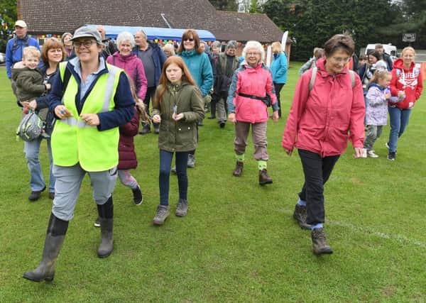 Launch of the Wolds Walking Festival. Start of one of the walks. EMN-190520-124754001