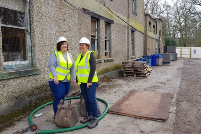 Julie Charles and Wendy Jones at Woodhall Spa Baths. EMN-190521-092548001