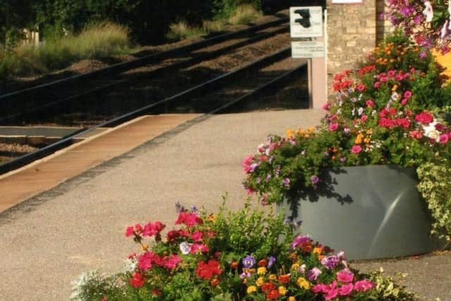 Flowers provide a pleasing welcome at Market Rasen station EMN-190521-121309001