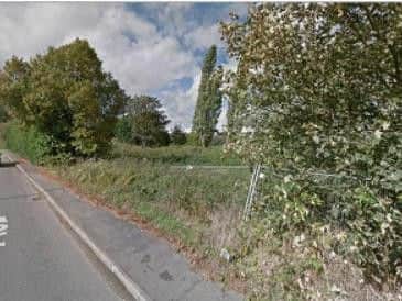 A Google Maps image of the location of the proposed housing